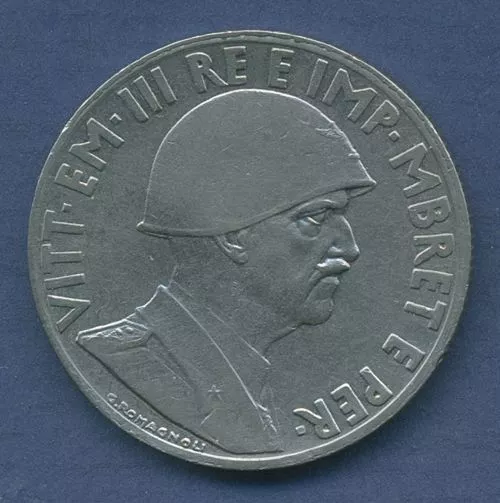 Albanien 1 Lek 1939, Vittorio Emanuele III., KM 31 ss-vz (m6059)