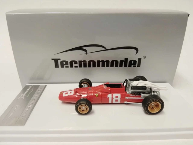 Miniature Tecnomodel 1/43 Ferrari 312 F1 1968 - Derek Bell GP Watkins Glen - Précommande (prevente)