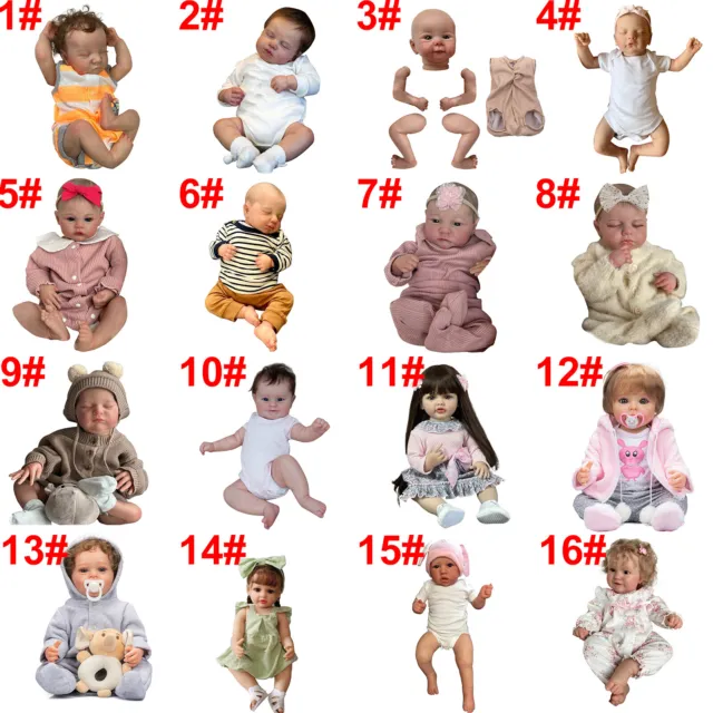 Realistic Reborn Baby Dolls Boy Full Vinyl Silicone Lifelike Newborn Babies Doll