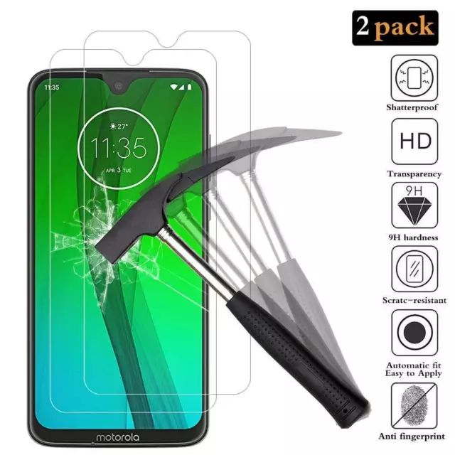 Thin Clear 9H Tempered Glass Screen Guard For Motorola Moto Phones (Pack Of 2)