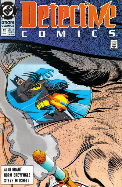 DETECTIVE COMICS #611 F/VF, Batman, Direct, DC 1990 Stock Image