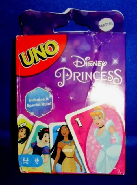 Mattel Games UNO Disney Princesses Matching Card Game, 112 Cards with  Unique Wild Card & Instructions for Players 7 Years & Older, Toy for Kid,  Family