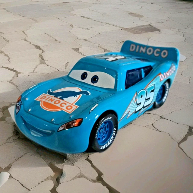 DISNEY PIXAR CARS Diecast Dinoco Lightning McQueen 1:55 Unboxed ...