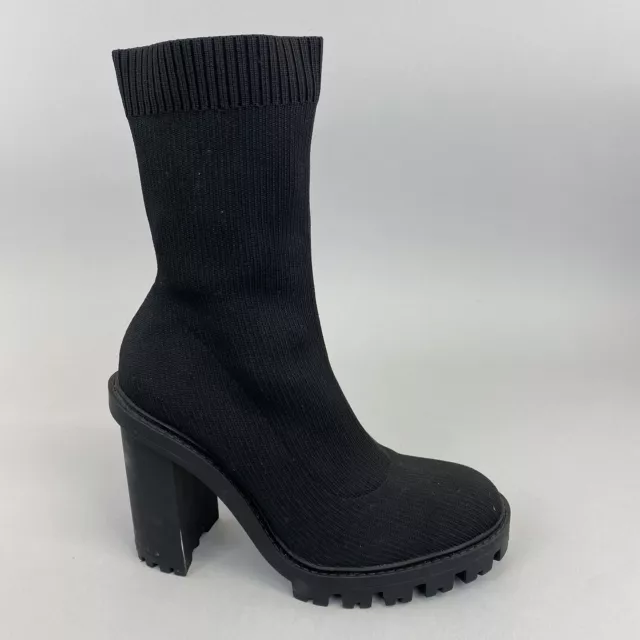 Zara Fabric Ankle Boot With Metallic Heel | High heel boots, Black sock  boots, Boots