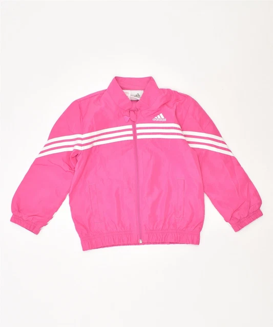 Girls Tracksuit Top Jacket 2-3 Years Pink Polyester PG02
