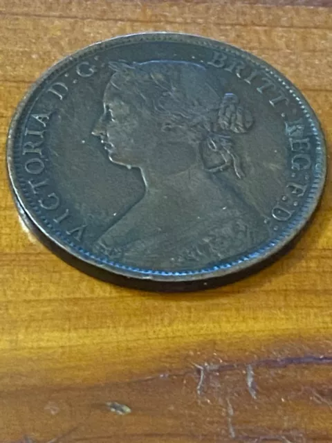 1864 New Brunswick 1 One Cent Penny Short 6 2