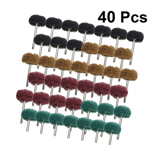 40PCS Scouring Pad Polishers Nylon Polishing Sander Abrasive Pad Sanding