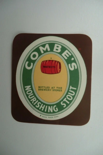 Mint Combe's Nourishing Stout Brewery Beer Bottle Label