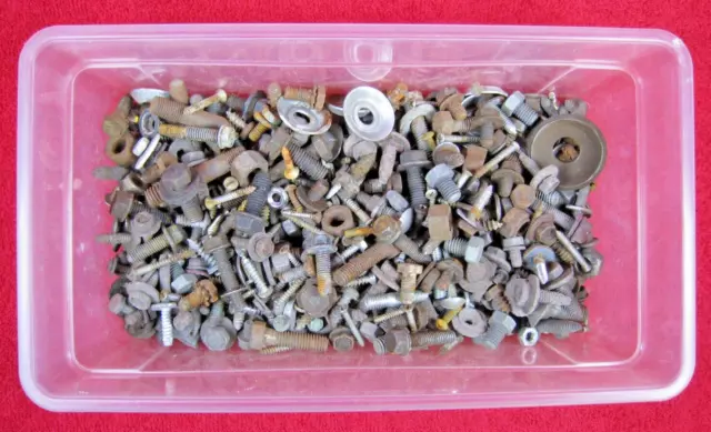 Lot of Restoration Hardware Various Sizes Nuts Bolts Screws Washers Fasteners