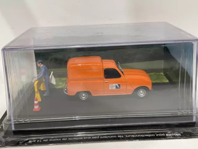 Renault 4 fougonnette kastenwagen Route Bleue 1:43 Metallauto