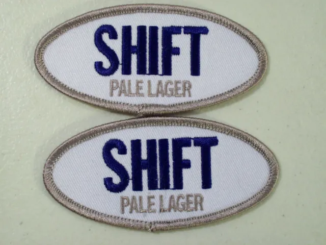Beer Patch, Lot of 2 Shift Pale Lager Beer Iron On Patch, Belgium Brewing Co.