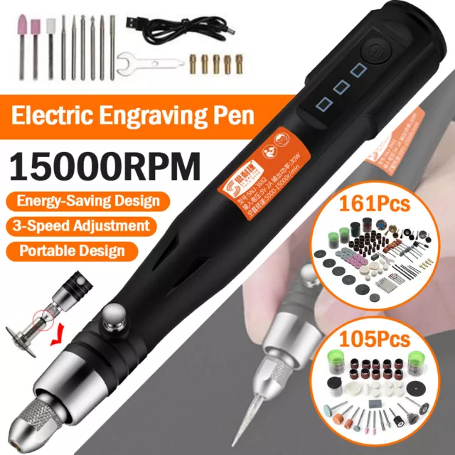28PCS Mini USB Electric Grinder Drill Engraving Pen Grinding Rotary Tool  Kit Set