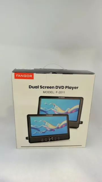 FANGOR 10.5'' Dual DVD Player for Car Portable Headrest Video Players F-1011