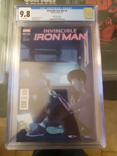 Invincible Iron Man #2 Cgc 9.8 1:25 Piper Variant Ironheart Disney Plus Vhtf!