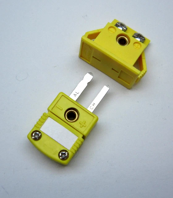 PANEL MOUNT KTYPE Thermocouple Miniature Socket and Plug Connector MPJ
