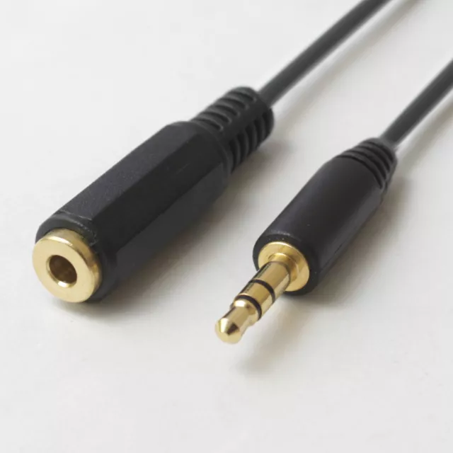 3.5mm Male to Female M/F Stereo Jack Headphone Extension Cable Aux Audio Car Lot