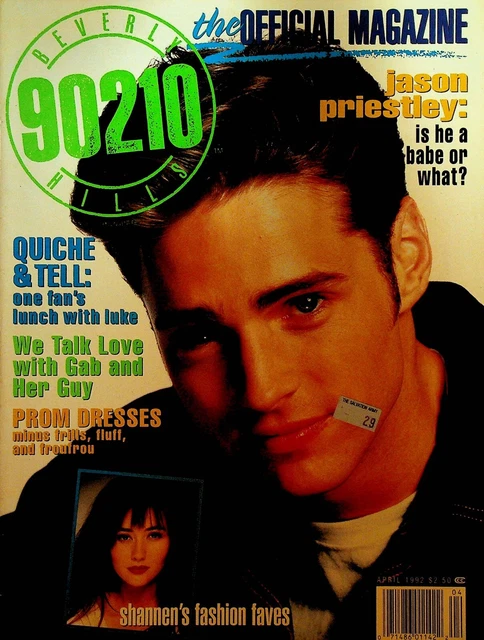 BEVERLY HILLS 90210 Official Magazine April 1992 Jason Priestly Shannen ...
