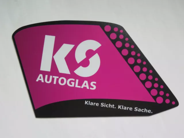 besondere Form Mousepad Mauspad mit Werbeaufschrift - KS AUTOGLAS - Werbeartikel