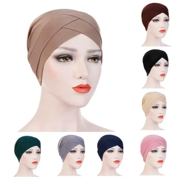 Women Muslim Turban Cancer Chemo Cap Hijab Hair Headwrap Hat Bandana Scarf BEST