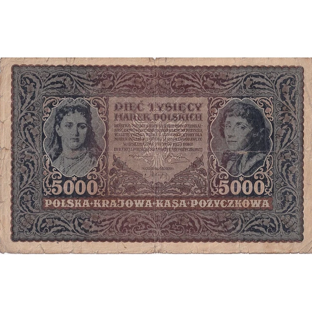 [#195867] Pologne, 5000 Marek, 1920, 1920-02-07, KM:31, B