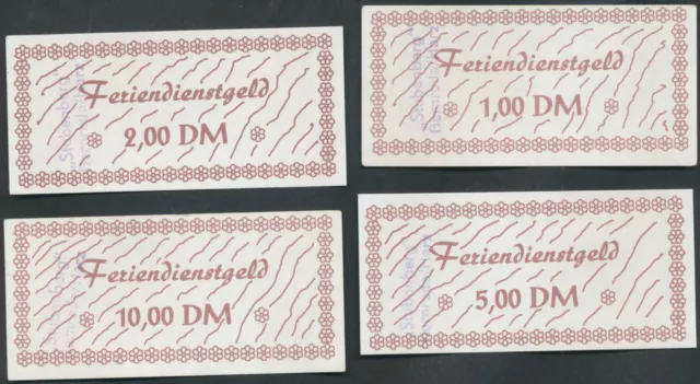 Gernrode Feriendienstgeld Hotelgeld 1DM 2DM 5DM 10DM Stempel Stubenberg 2zeilig