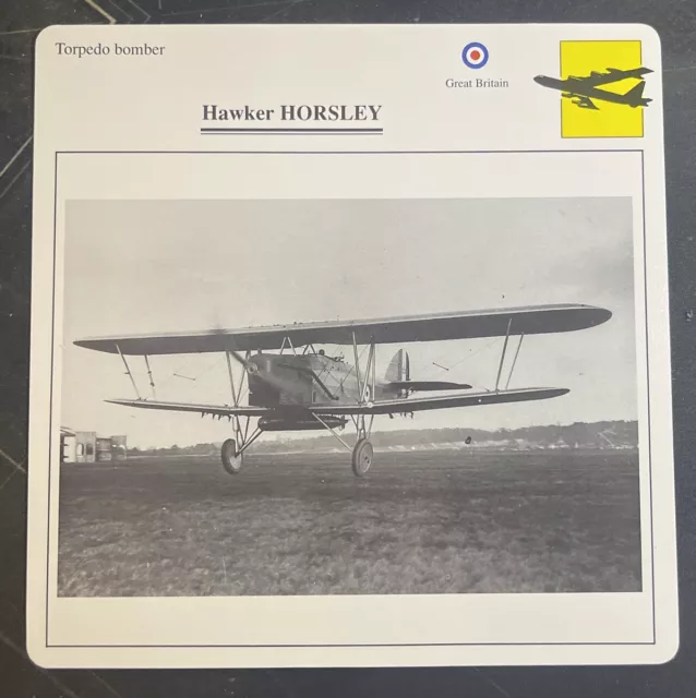 Hawker HORSLEY- BOMBER - Warplanes Collectors Club EDITO SERVICE /2