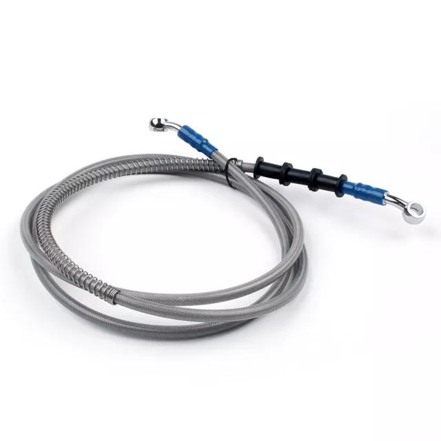 200cm/79" M10 Brake Oil Hose Line Banjo Fitting Stainless Steel End New AUS 2