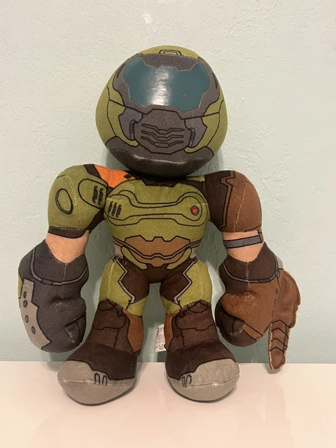 OFFICIAL DOOM ETERNAL Doomguy 12inch Plush Doom Slayer Marine Bethesda ...