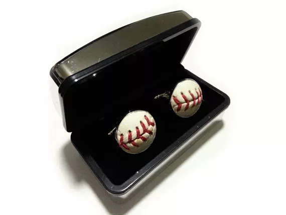 Baseball Cufflinks - Cuff Links Made From a Real Baseball SALE!