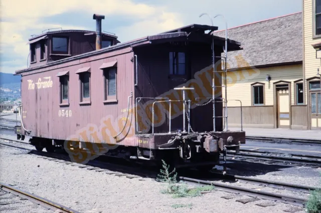 Vtg 1972 Train Slide 0540 Rio Grande Railroad Caboose X6K077