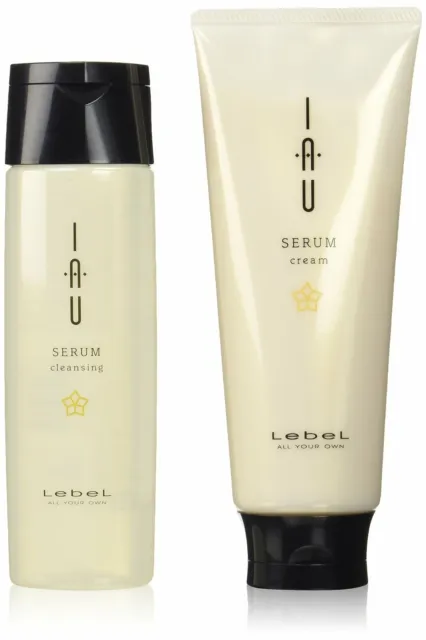 Lebel iau SERUM Cleansing Shampoo 200mL&Cream Treatment 200mL Set F/S GIFT NEW