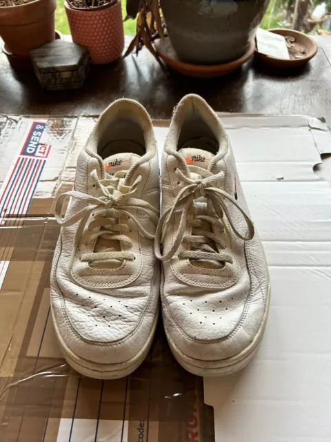 NIKE COURT VINTAGE Premium Trainers White Mens Size UK 10 7.00