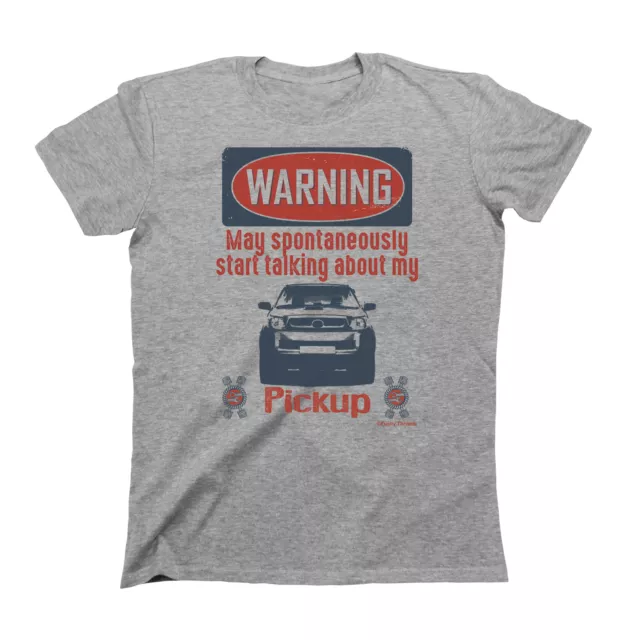 WARNING May Spontaneously Talk About My PICKUP Toyota Hilux Mens Organic T-Shirt