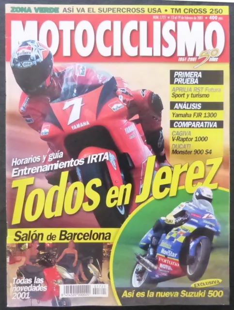 REVISTA MOTOCICLISMO,AÑO 2001,NUMERO 1721,Todos en Jerez /1