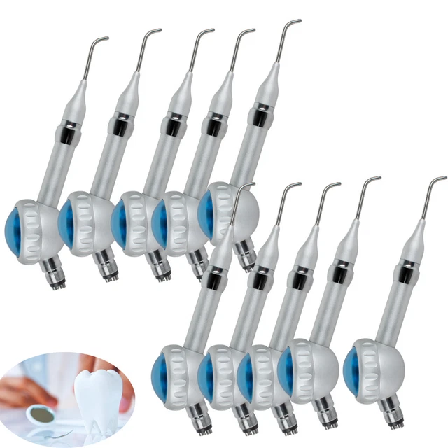 10Pcs Dental Hygiene Prophy Jet Air Polisher Tooth Polishing Handpiece US STOCK