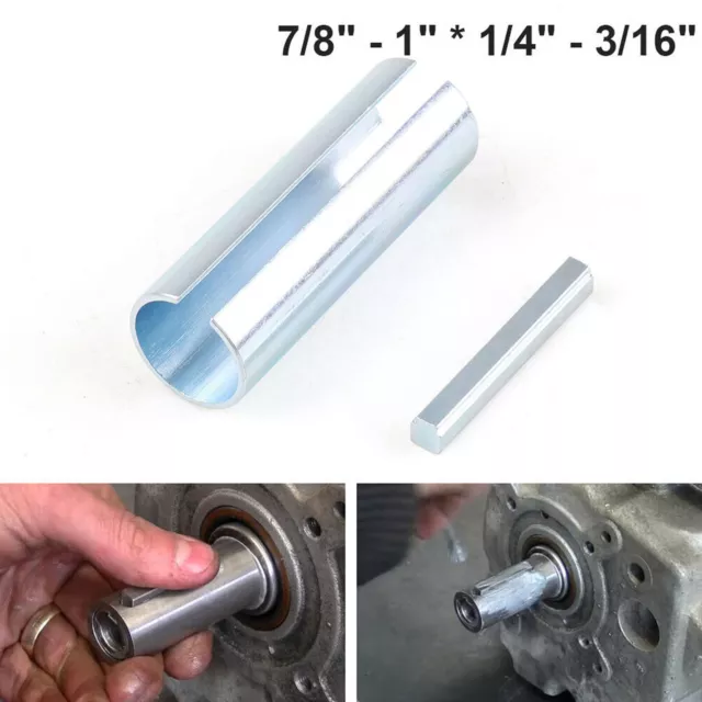 7/8" to 1" w/Step Key Gas Engine Pulley Crank Shaft Sleeve Adapter Predator SR