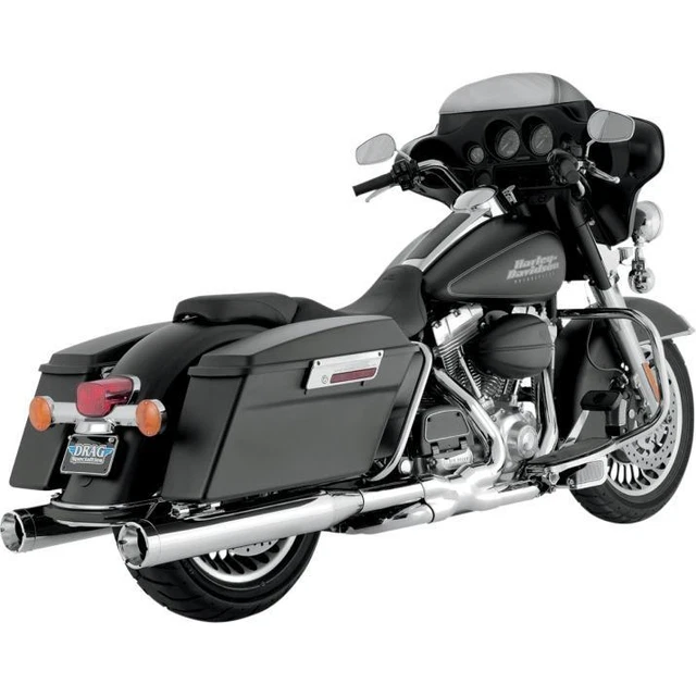 Vance & Hines Monster Round Slip-Ons - Chrome With Chrome Tips - 16773