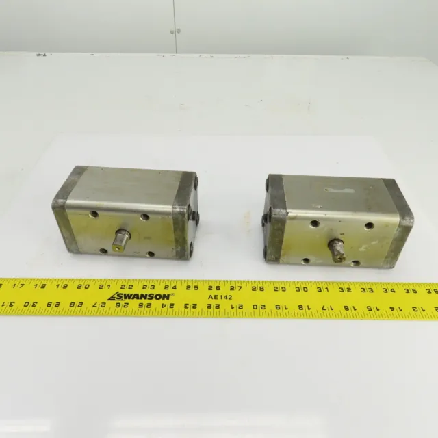 SMC CRA 63-90 Rotary Actuator 17mm Round x 13mm Square Shaft Lot Of 2
