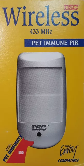 DSC WLS914-433 Wireless Motion Detector Pet Immune PIR (NOS)