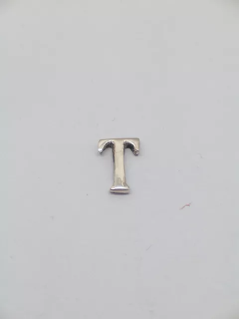 Broche De Veste Avec Initiale - T - en Argent 925 - Pins - Lettre - Alphabet