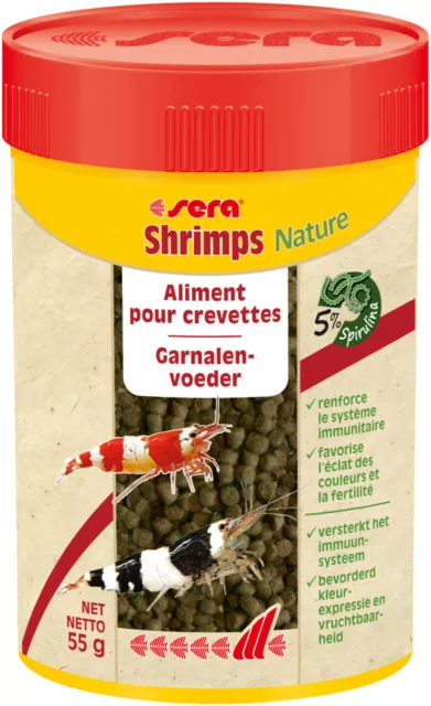 sera Shrimps Nature aliments pour crevettes 55grs