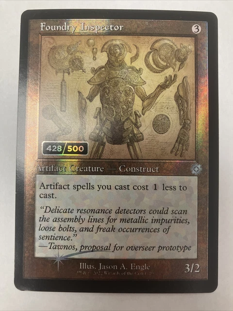 Foundry Inspector - Foil - MTG - Brothers War - Serial Number 428/500 Foundry Inspector - Foil - MTG - Brothers War - Serial Number 428/500