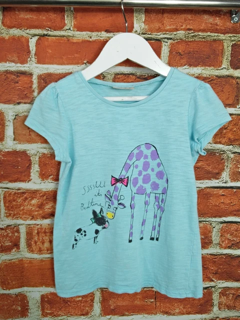T-Shirt Top In Denim Per Ragazze Età 6-7 Anni Next Bluezoo Set Casual 122Cm 3