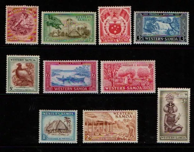 Western Samoa 1952 Scenes set SG219-28 Mint