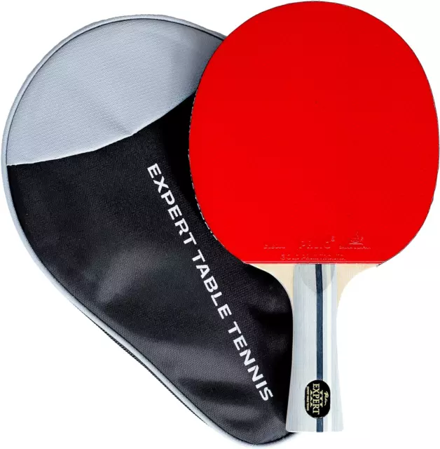 Palio Expert 3.0 Table Tennis Bat & Case - ITTF Approved, Beginner Ping Pong Ra