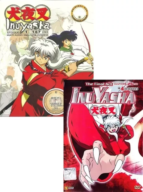 Anime Inuyasha Complete Series + Final ACT + 4 MOVIES ENGLISH DVD Box Set BNIB