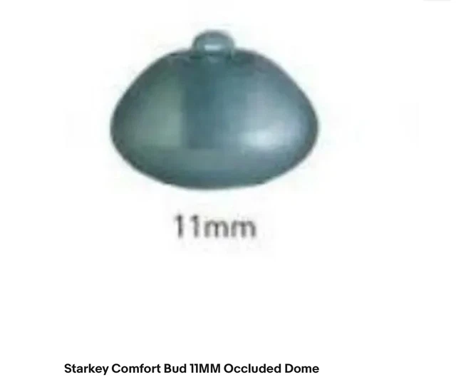 STARKEY 11 MM Closed / Occlude Hearing Aid Dome Ear Buds (Pack of 10