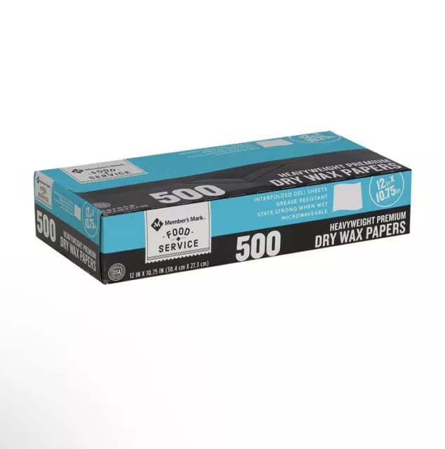 Member's Mark Heavyweight Wax Papers 12" X 10.75", 500 count