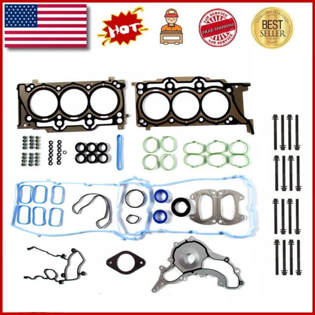 Head Gasket Set Bolts Fit 11-16 Ram Chrysler Dodge Avenger Jeep 3.6L DOHC VIN G