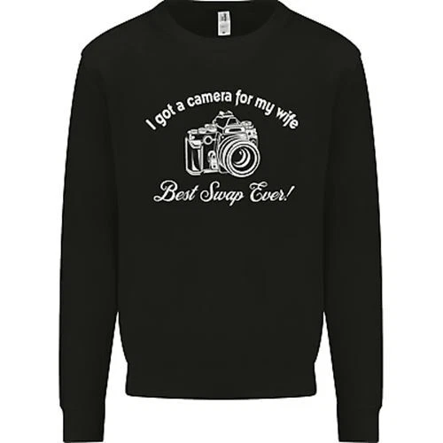 Camera for My Wife Photography Photographer Mens Sweatshirt Jumper